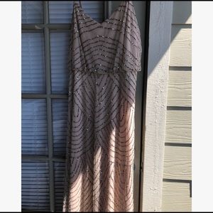 Adrianna Papell Beaded Blouson Dress 12